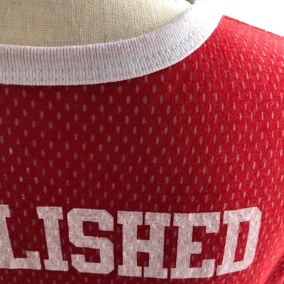 DISNEY MINNIE MOUSE XL red ringer t-shirt vintage - Picture 5 of 6